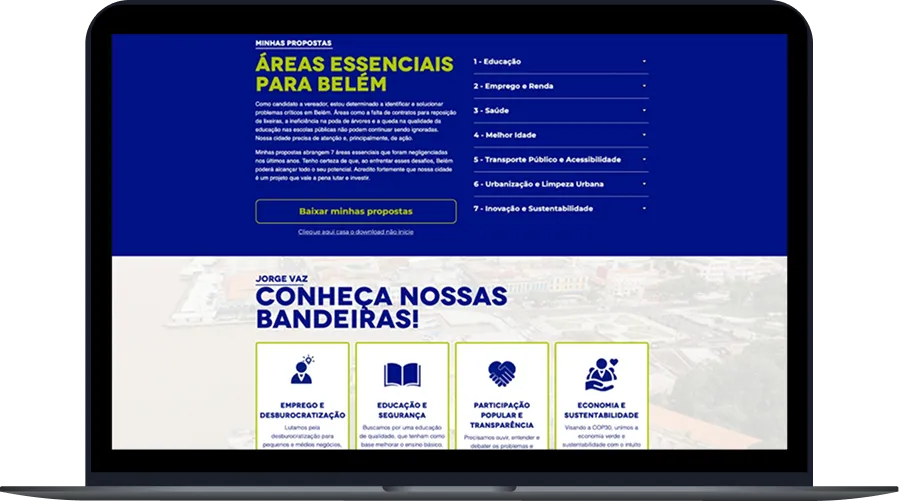 Landing page de alta conversão desenvolvida pela Sinope