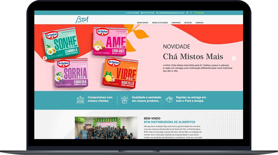 Site institucional desenvolvido pela Sinope